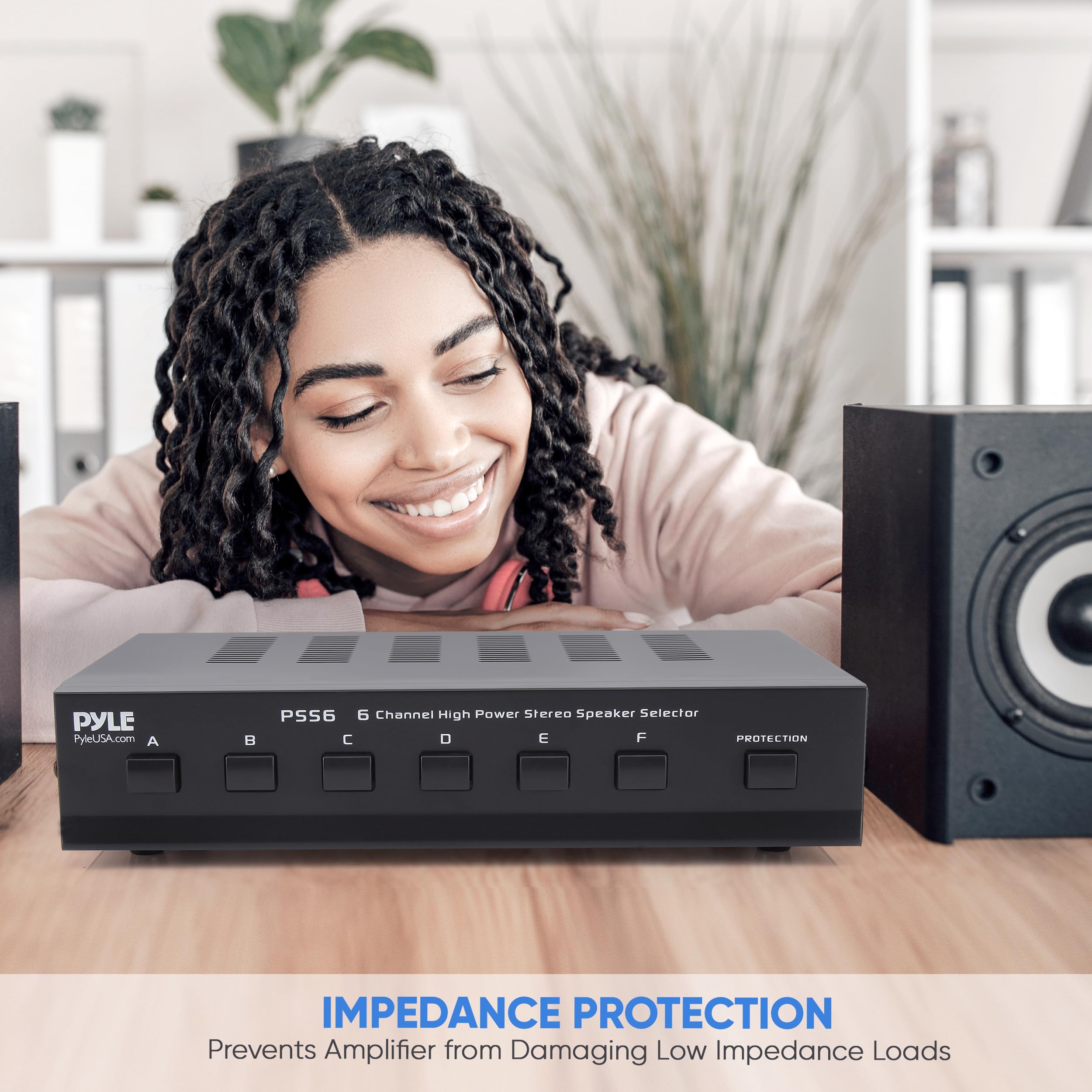 Foto 5 pulgar | Caja Selectora De Interruptores De Altavoz Pyle Home Premium 6 Zone Pss6 - Venta Internacional.