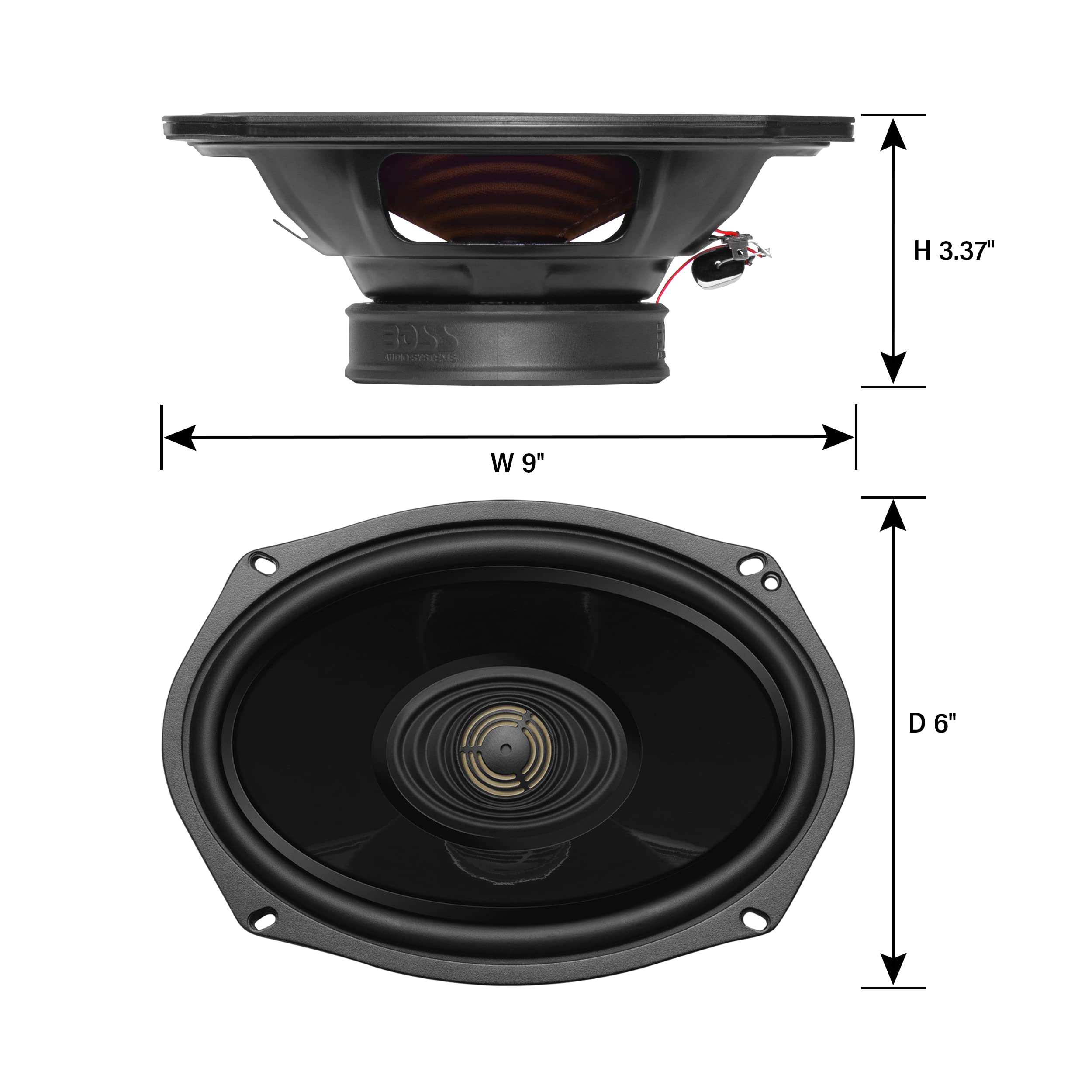Foto 5 pulgar | Kit De Altavoces Con Forma De Alforja Boss Audio Systems Bhd98 6 X 9 Pulgadas, 300 W - Venta Internacional.
