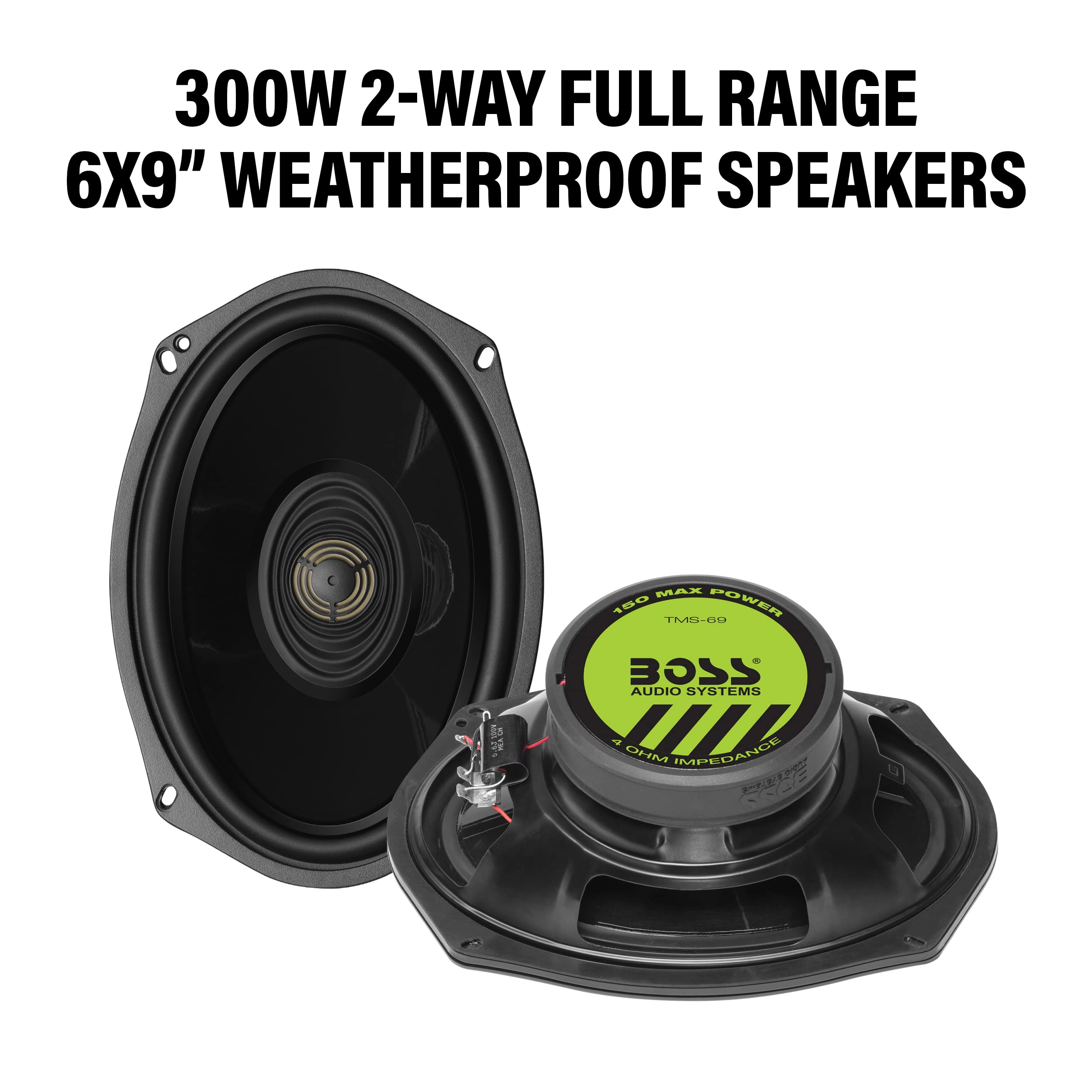 Foto 6 pulgar | Kit De Altavoces Con Forma De Alforja Boss Audio Systems Bhd98 6 X 9 Pulgadas, 300 W - Venta Internacional.