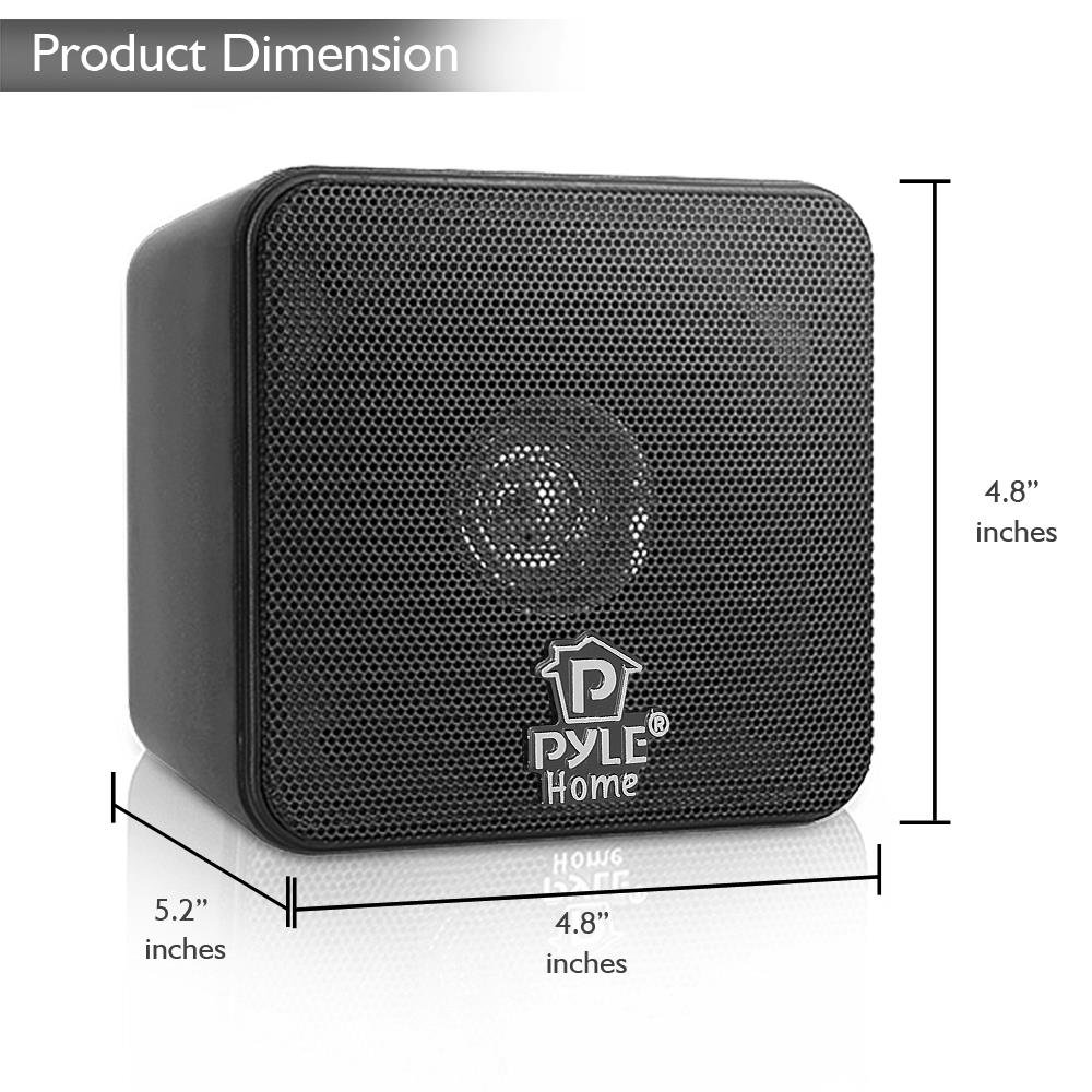 Foto 3 pulgar | Altavoces De Estantería Pyle Home Pcb4bk De 4 Pulgadas, 200 W Y 8 Ohmios, Color Negro - Venta Internacional.