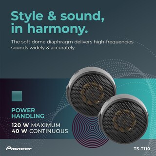 Foto 4 | Tweeter De Componentes Pioneer Tst110 Ts-t110 De 2,2 Cm Con 120 W - Venta Internacional.