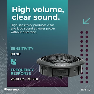 Foto 5 | Tweeter De Componentes Pioneer Tst110 Ts-t110 De 2,2 Cm Con 120 W - Venta Internacional.