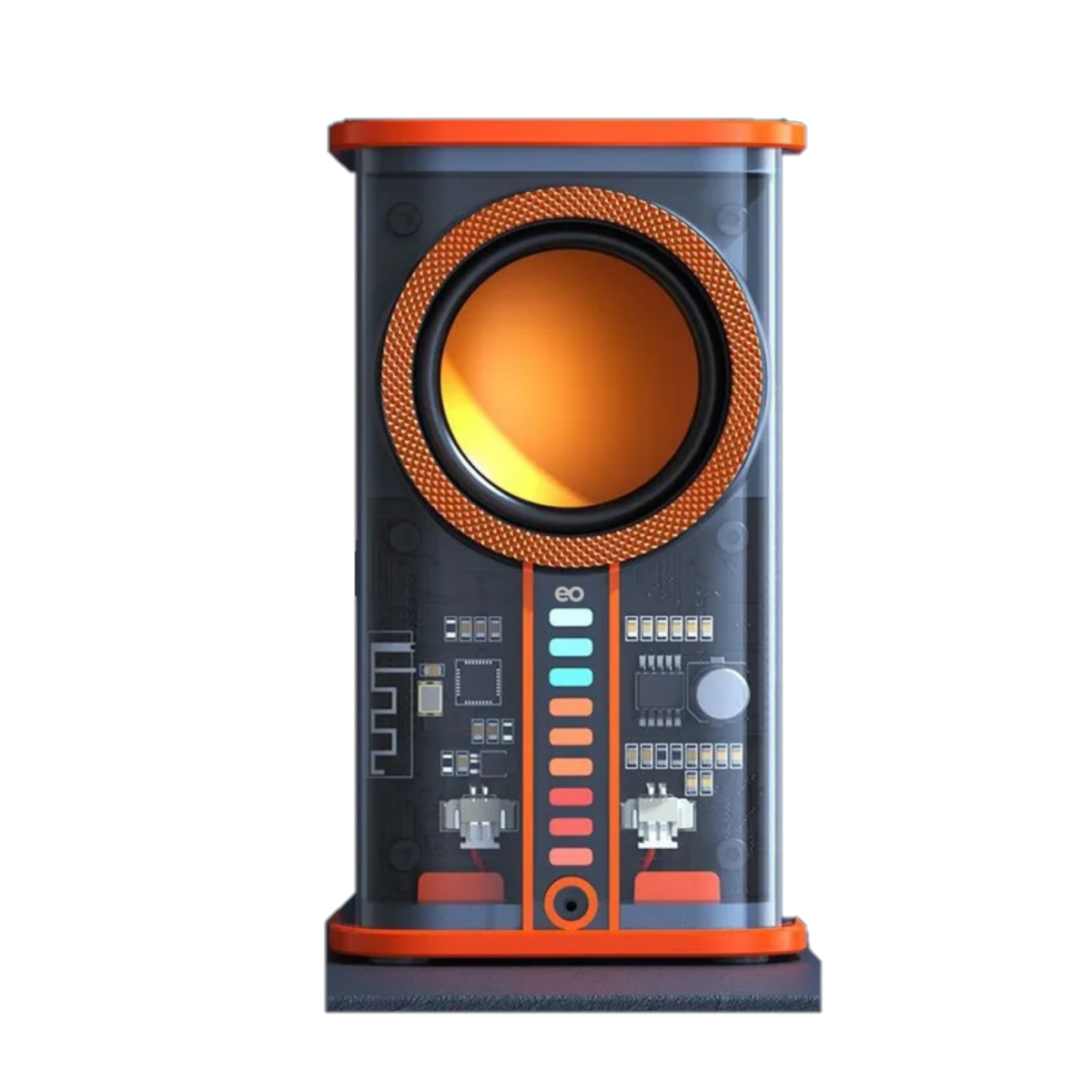 Foto 2 pulgar | Bocina Portátil Inalámbrico Altavoz Tws Barra Rgb Eo Safe Imports Esi-20187 Naranja