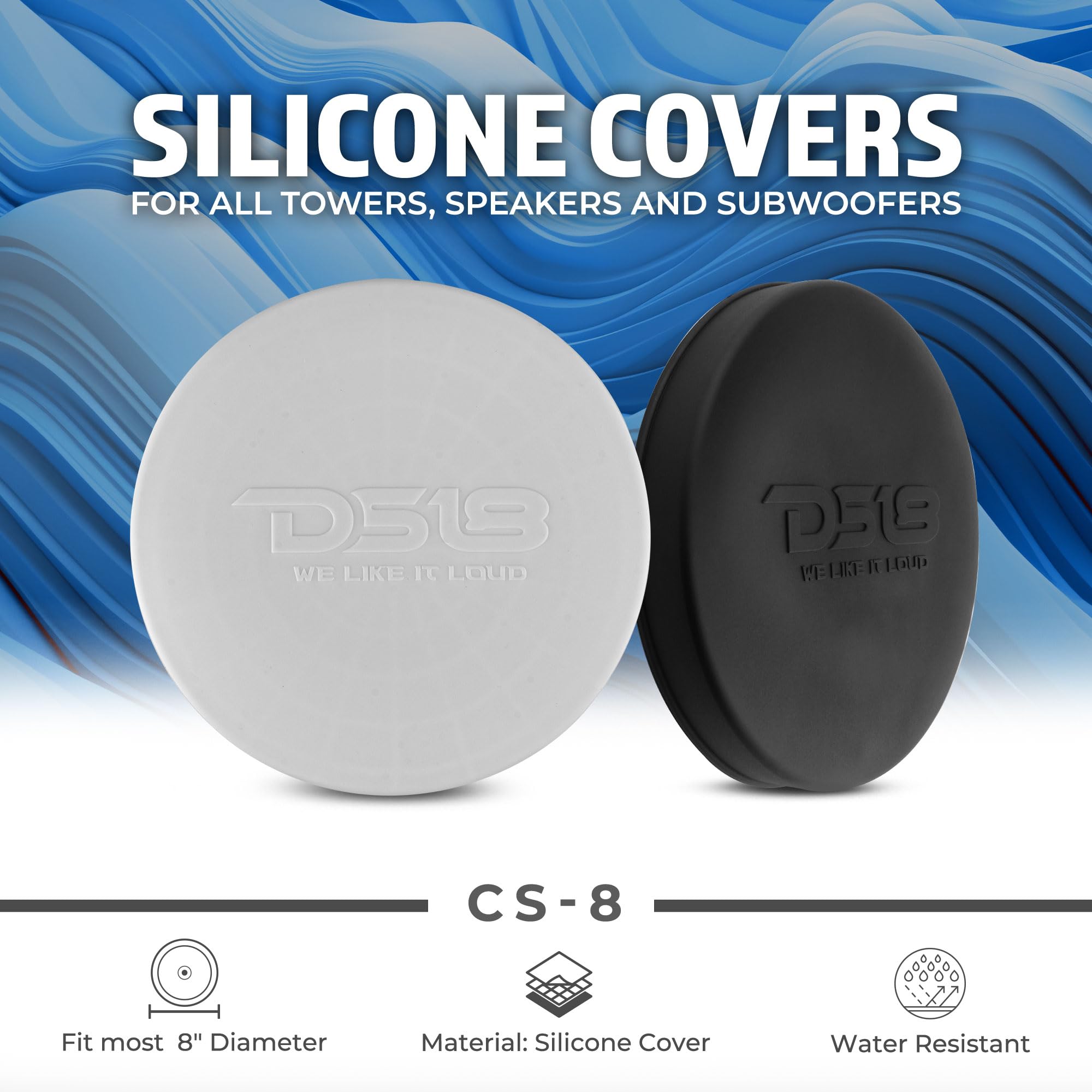 Foto 2 | Funda De Altavoz Marina De Silicona Ds18 Hydro Cs-8/bk De 8 Pulgadas - Venta Internacional.
