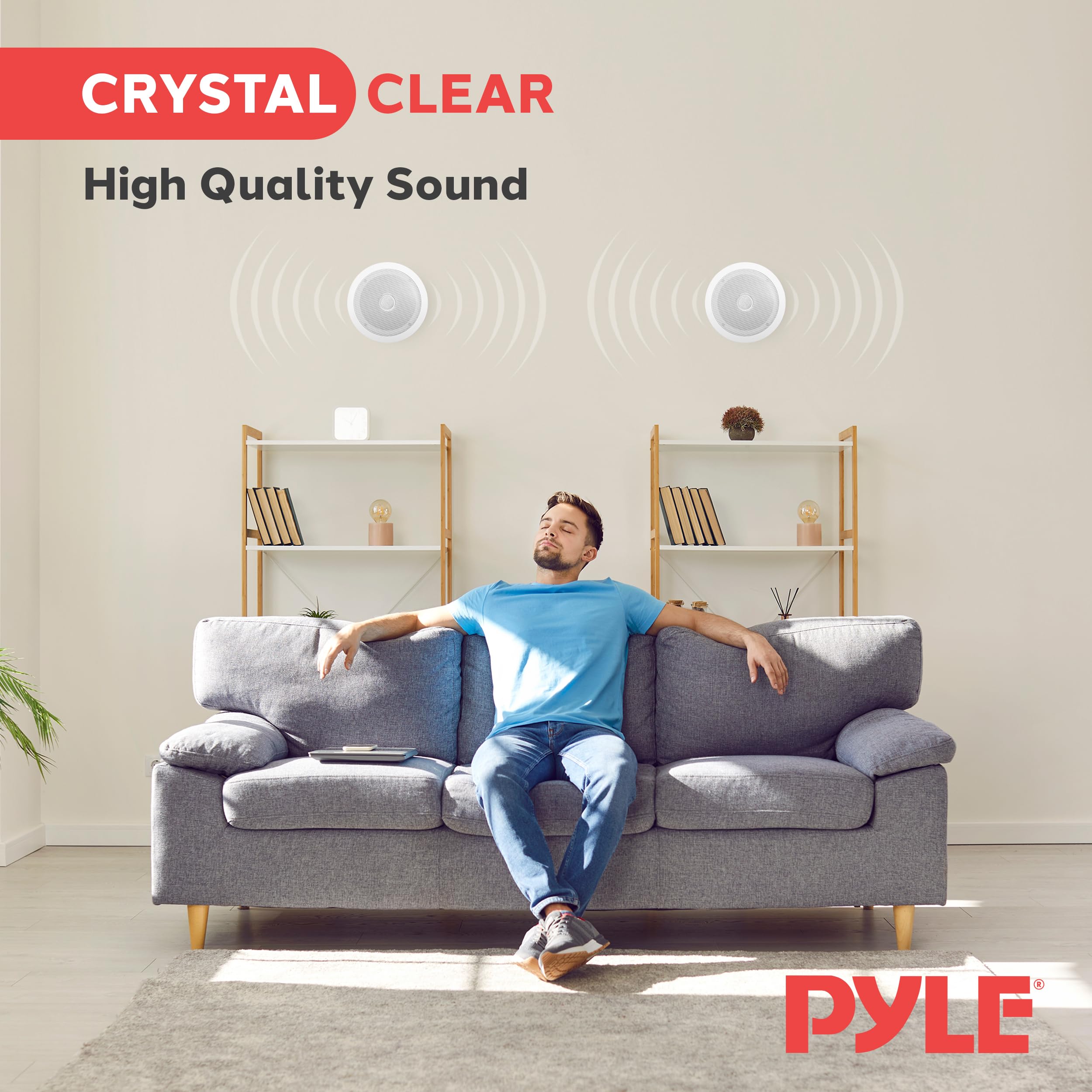 Foto 4 pulgar | Altavoces De Techo Pyle Pdic60t De 6 5'' Y 70 V  Color Blanco - Venta Internacional.