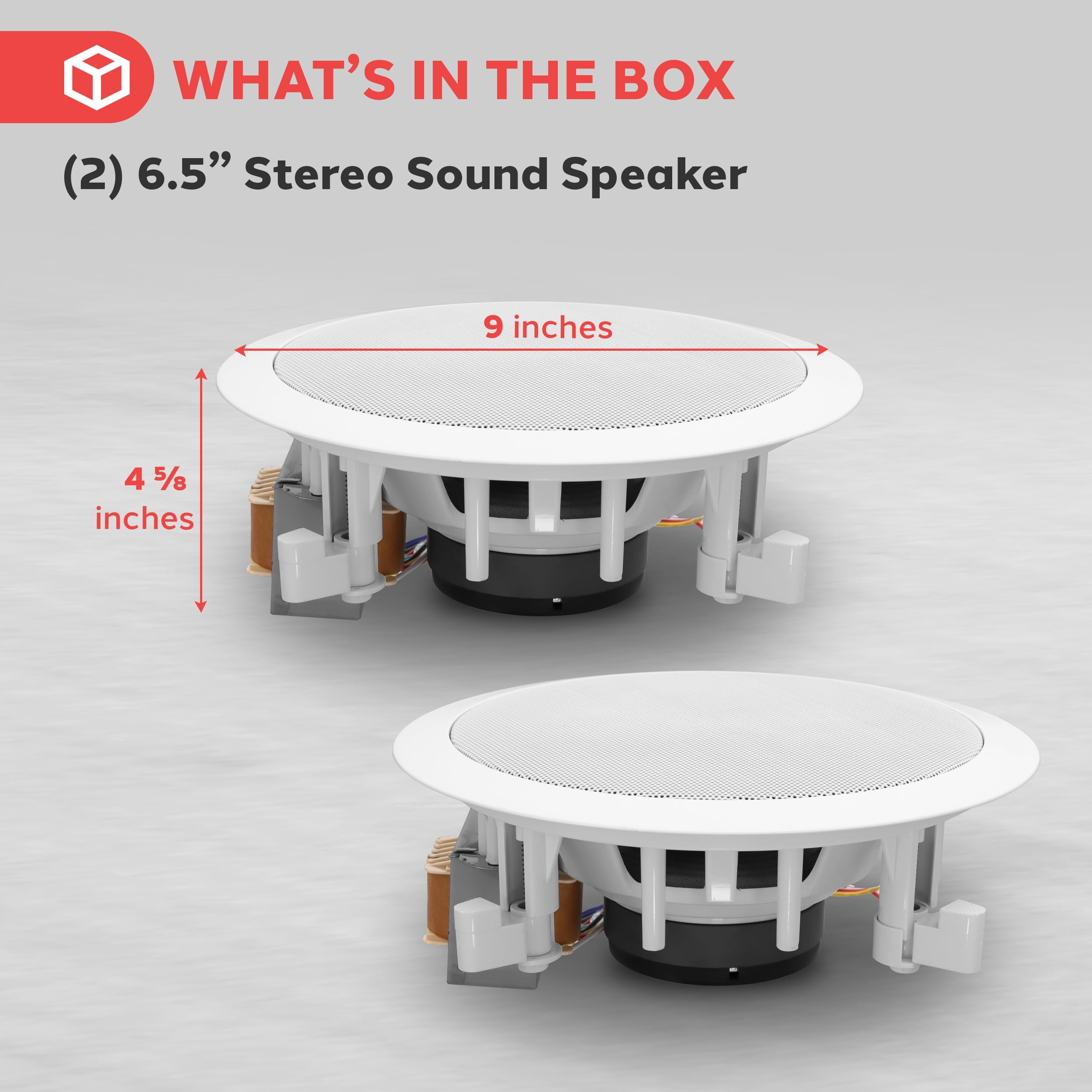 Foto 7 pulgar | Altavoces De Techo Pyle Pdic60t De 6 5'' Y 70 V  Color Blanco - Venta Internacional.