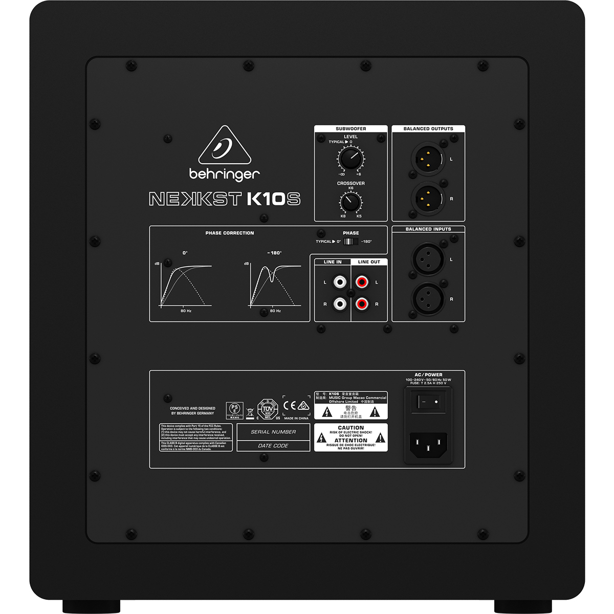 Foto 4 | Behringer K10s Subwoofer Activo para Estudio 10 Pulgadas