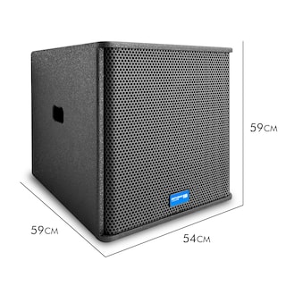 Foto 3 | Sistema Profesional de Audio Lineal 1300 W Saturno18 Steelpro Negro