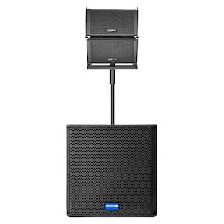 Foto 7 | Sistema Profesional de Audio Lineal 1300 W Saturno18 Steelpro Negro
