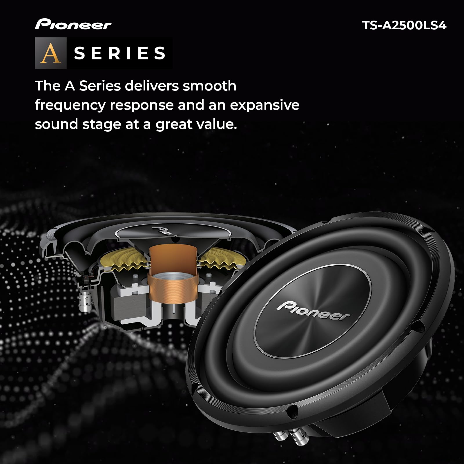 Foto 3 pulgar | Subwoofer Pioneer Ts-a2500ls4 10'' 1200 W 4 Ohmios Svc - Venta Internacional