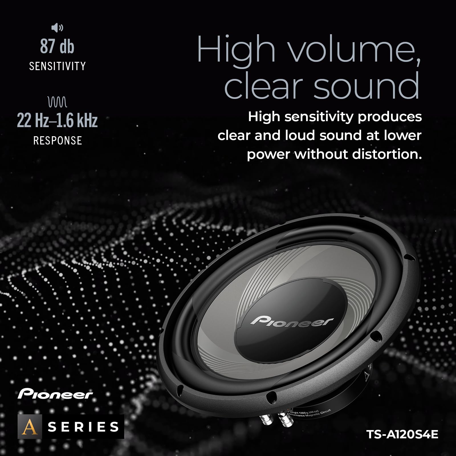 Foto 6 pulgar | Subwoofer Pioneer Ts-a120s4e 12'' 1400 W de Potencia Máxima 4 Ohmios - Venta Internacional