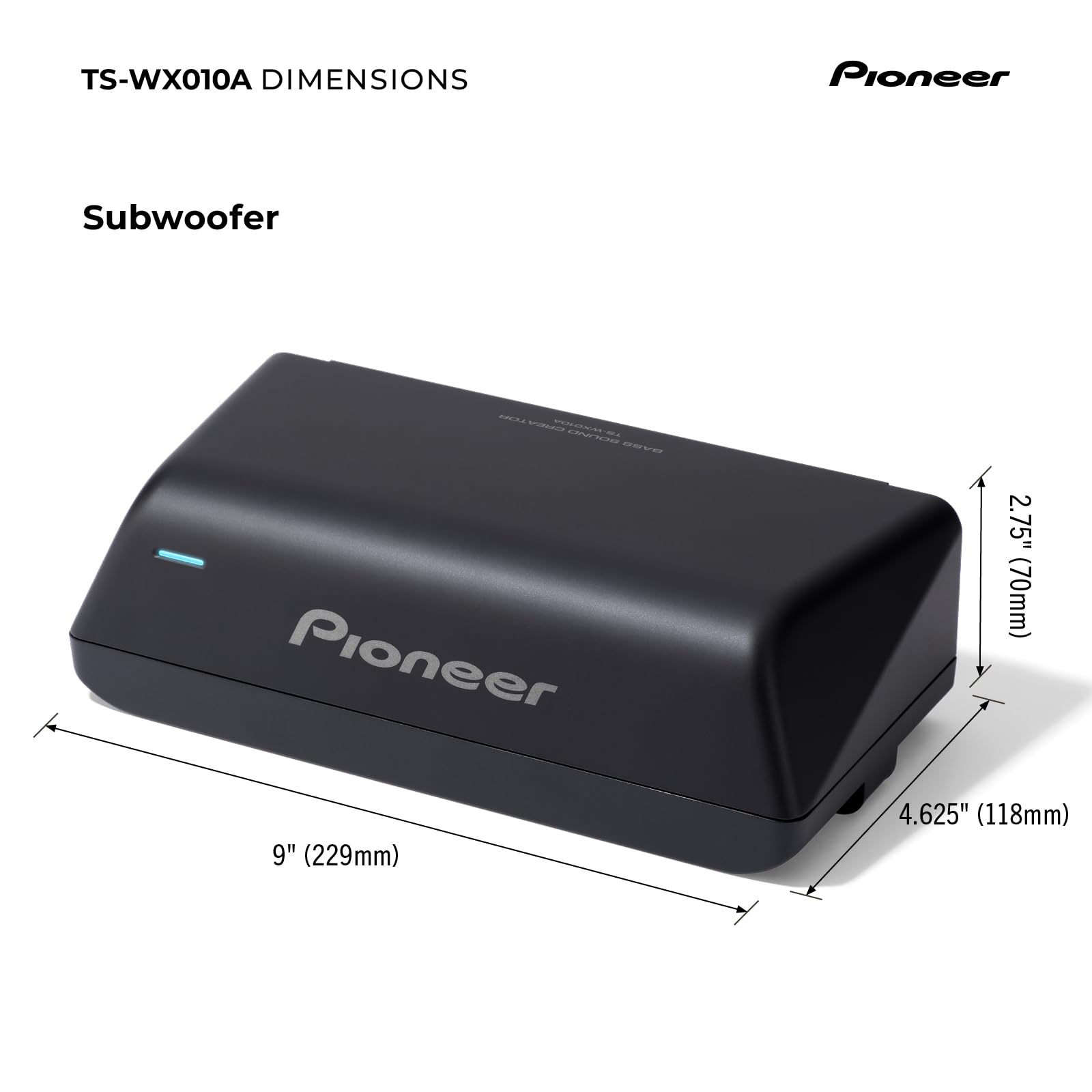 Foto 7 pulgar | Subwoofer Activo Pioneer Ts-wx010a 160 W con Amplificador - Venta Internacional