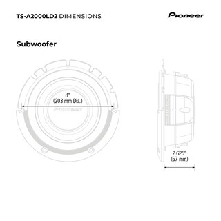 Foto 6 | Subwoofer Pioneer TS-A2000LD2 8'' 700W - Venta Internacional