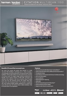 Foto 3 | Barra de Sonido Harman Kardon Citation Multibeam 1100-3d con Dolby Atmos Gris