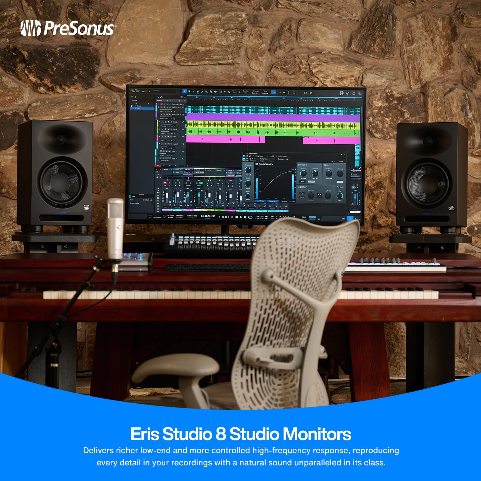 Foto 6 pulgar | Monitores De Estudio Presonus Eris Studio 8 De 8 Pulgadas, 2 Vías, Activos - Venta Internacional.