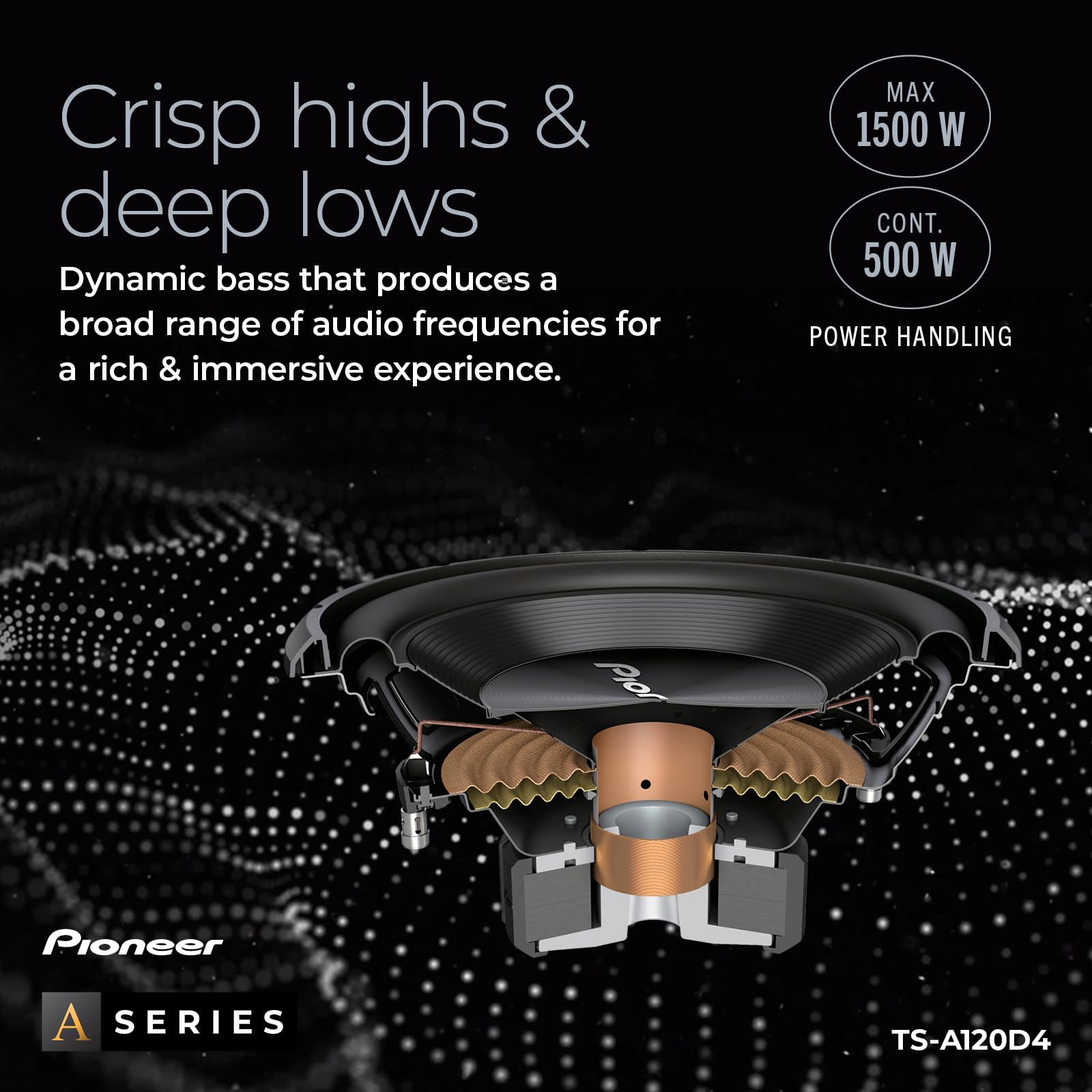 Foto 5 pulgar | Subwoofer Pioneer 12 Pulgadas 1500 W 4 Ohmios - Venta Internacional
