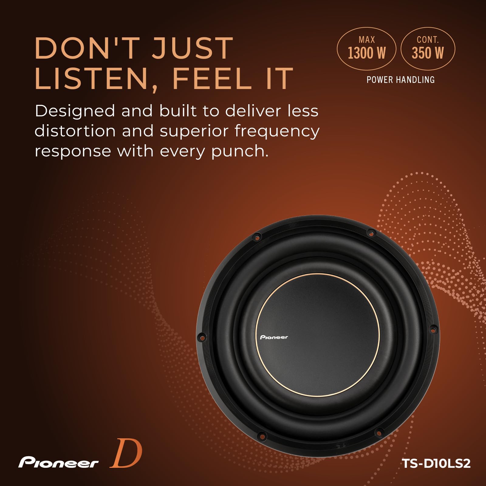 Foto 5 pulgar | Subwoofer Pioneer 10 Pulgadas 1300 W 2 Ohmios - Venta Internacional