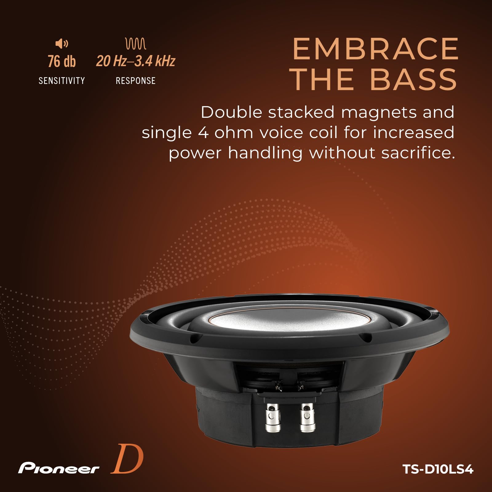 Foto 6 pulgar | Subwoofer Pioneer 10 Pulgadas 1300 W Poco Profundo - Venta Internacional