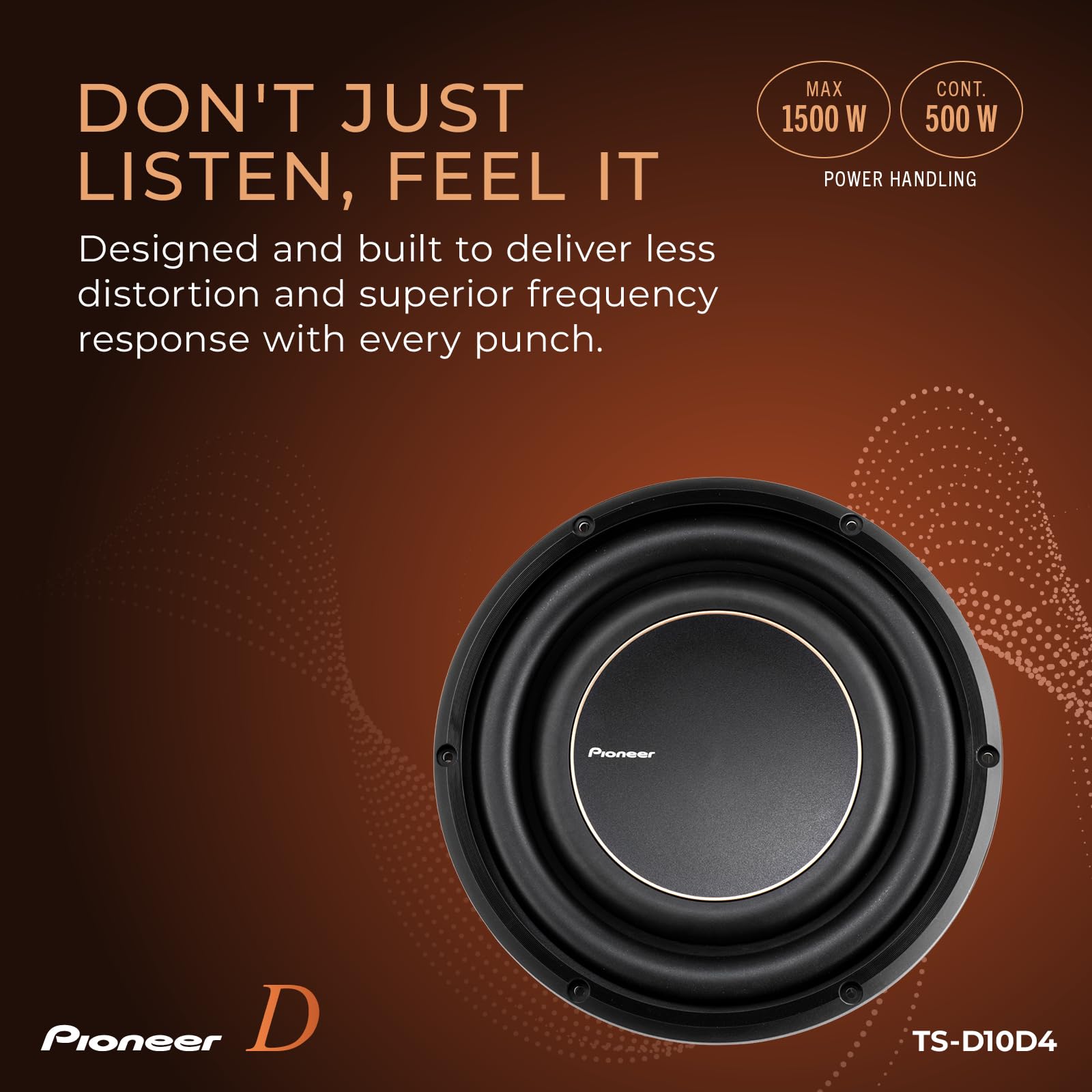 Foto 5 pulgar | Subwoofer Pioneer 10 Pulgadas 1500 W Doble Bobina de Voz - Venta Internacional