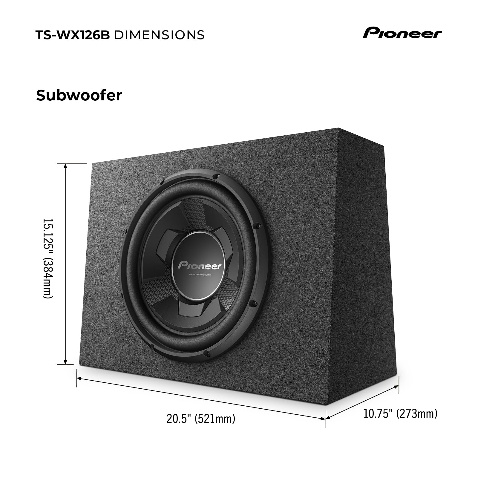 Foto 7 pulgar | Subwoofer Pioneer 12 Pulgadas 1300 W Pasivo Compacto - Venta Internacional