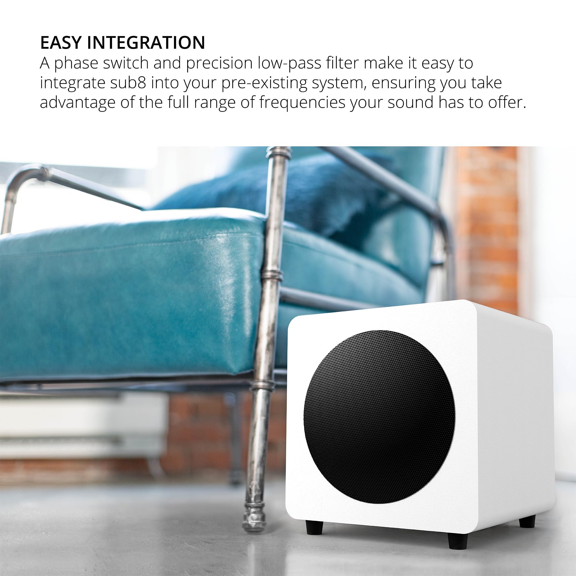 Foto 4 | Subwoofer Kanto Sub8vmw, Alimentación Sellada, 300 W, Potencia Máxima De 8 Pulgadas - Venta Internacional.