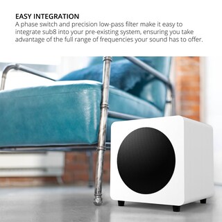 Foto 4 | Subwoofer Kanto Sub8vmw, Alimentación Sellada, 300 W, Potencia Máxima De 8 Pulgadas - Venta Internacional.