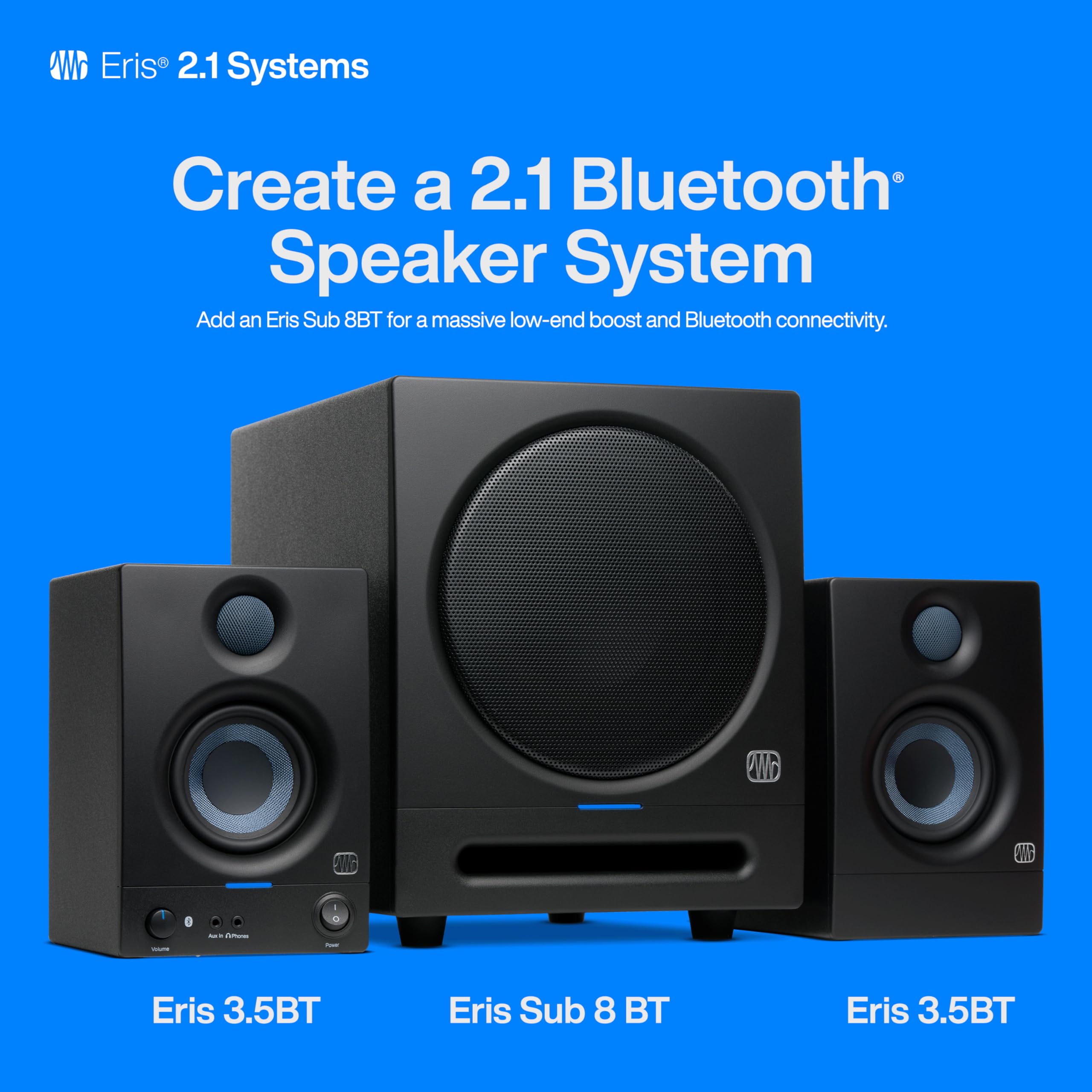 Foto 7 pulgar | Par De Monitores De Estudio Presonus Eris 3.5bt Bluetooth 50w - Venta Internacional.