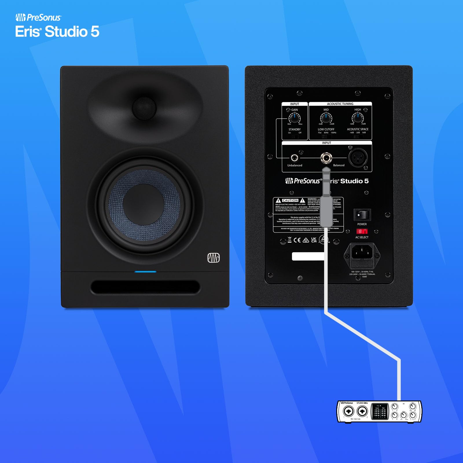 Foto 7 pulgar | Monitores De Estudio Presonus Eris Studio 5 De 5,25 Pulgadas Y 2 Vías - Venta Internacional.
