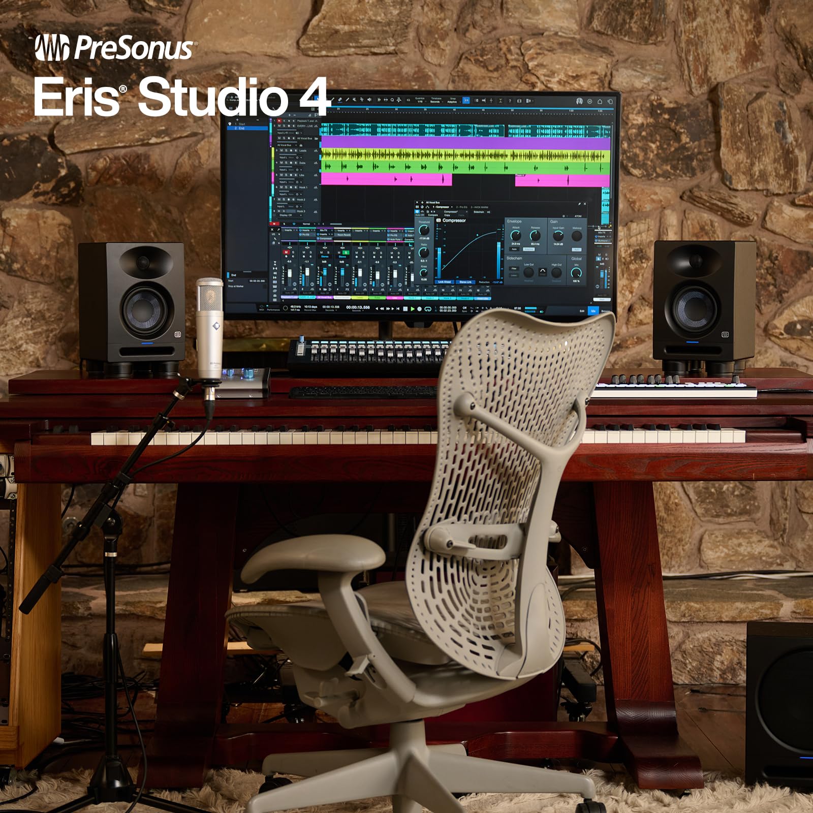 Foto 3 | Monitor De Estudio Presonus Eris Studio 4 De 4,5 Pulgadas Y 2 Vías - Venta Internacional.