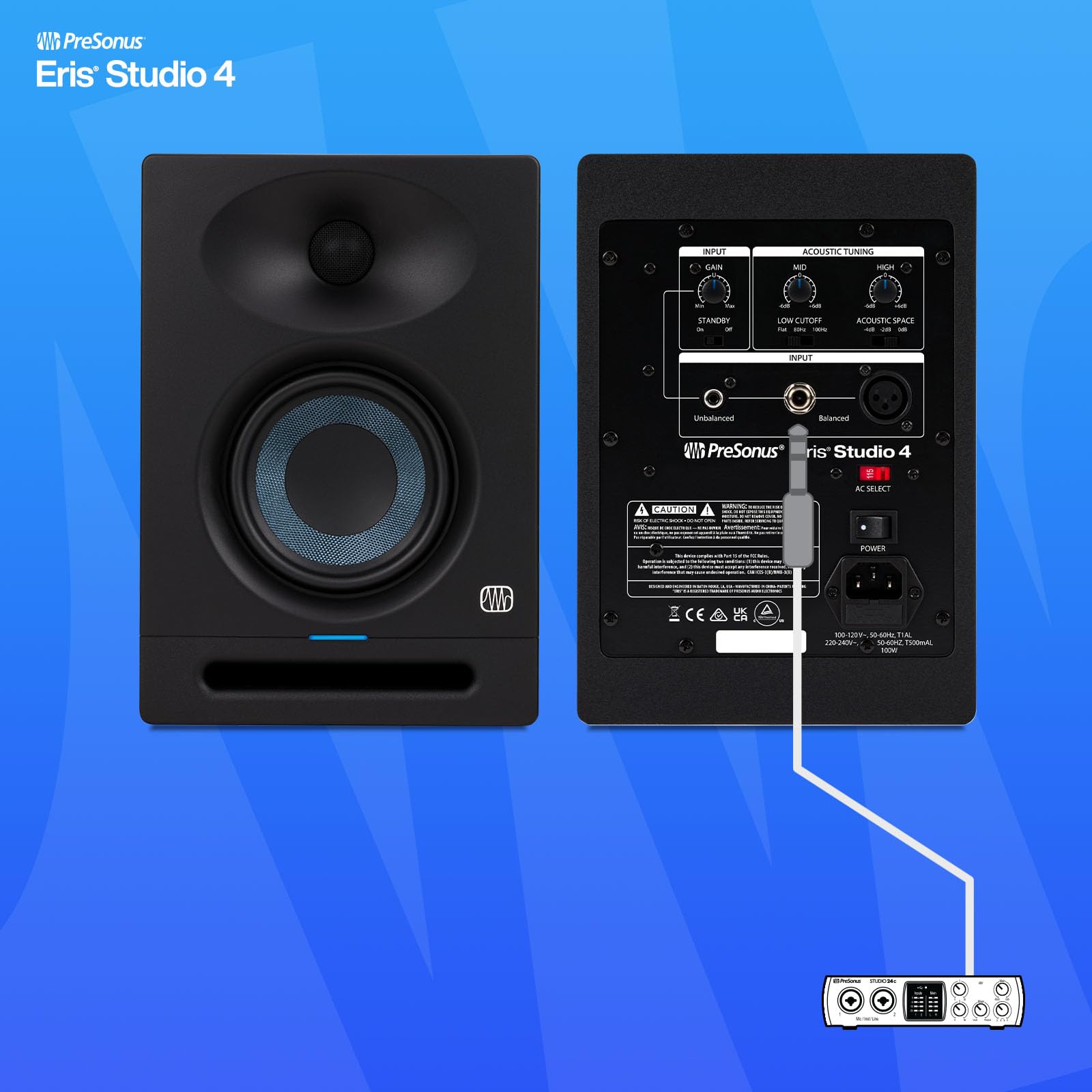 Foto 6 pulgar | Monitor De Estudio Presonus Eris Studio 4 De 4,5 Pulgadas Y 2 Vías - Venta Internacional.