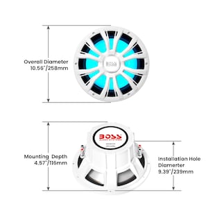 Foto 5 | Subwoofer Para Barcos Boss Audio Systems Mrgb10w 10'' 800w Máx. - Venta Internacional.