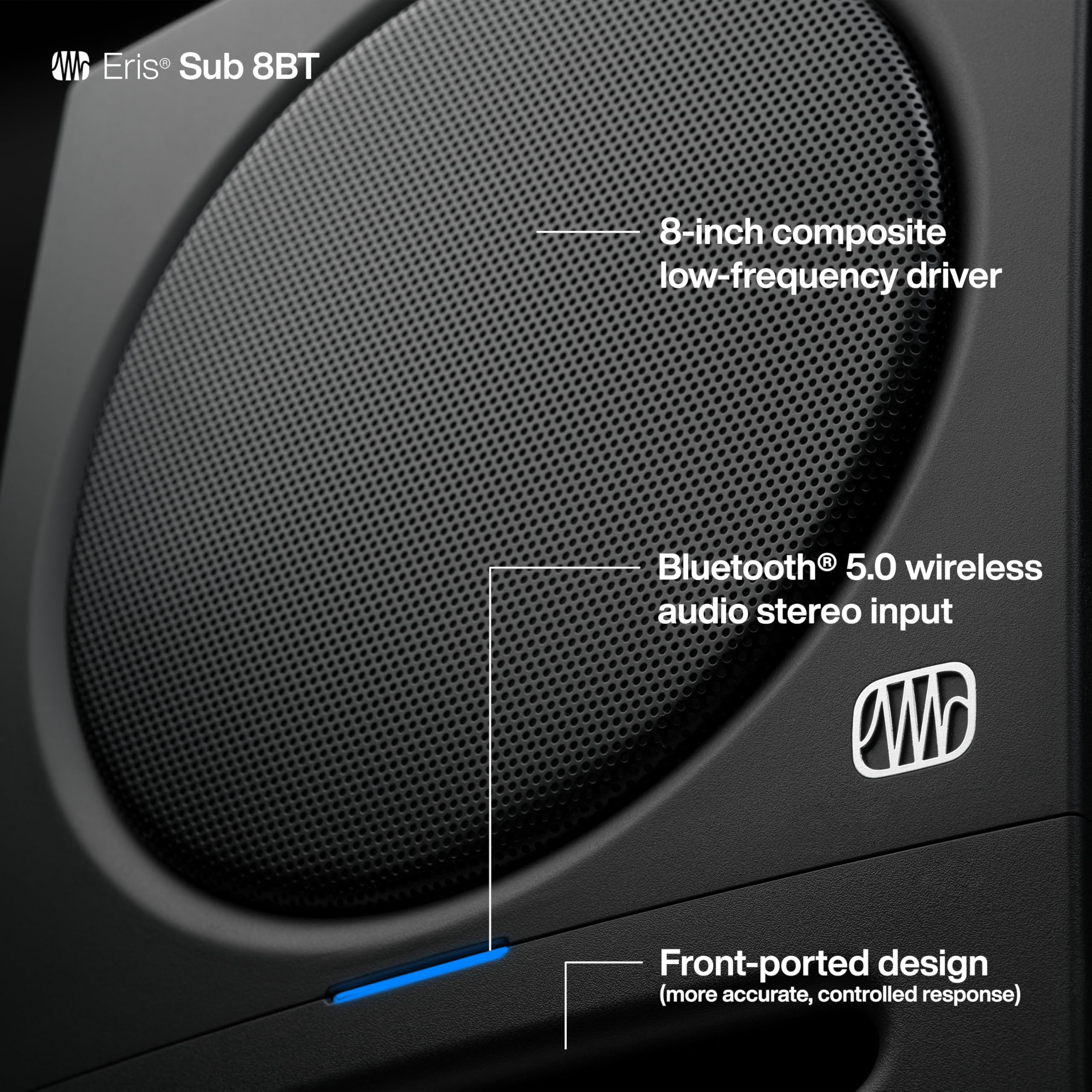 Foto 6 pulgar | Subwoofer Con Alimentación Presonus Eris Sub 8bt Bluetooth De 8 Pulgadas - Venta Internacional.