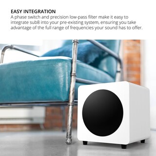 Foto 4 | Subwoofer Kanto Sub8vmb, Alimentación Sellada, 300 W, Potencia Máxima De 8 Pulgadas - Venta Internacional.