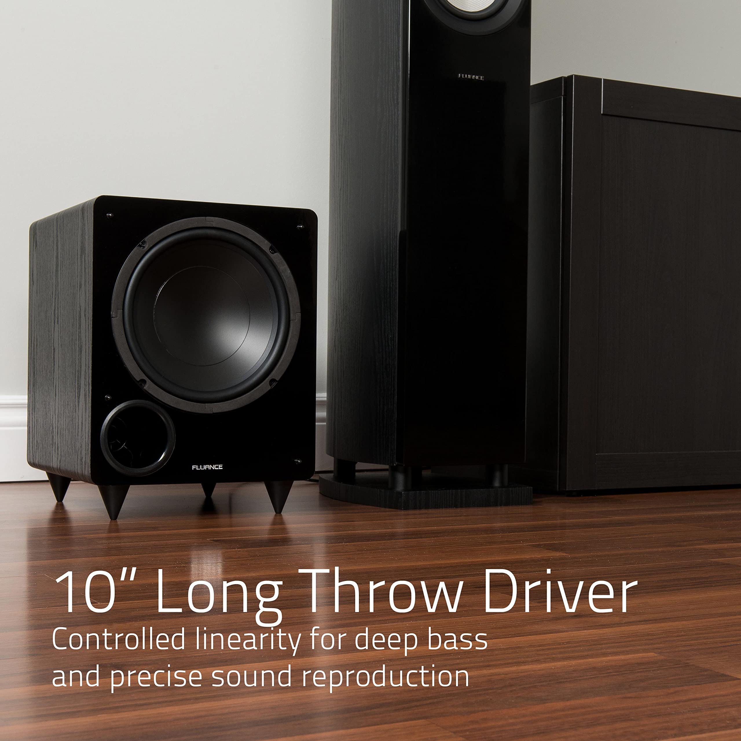 Foto 3 pulgar | Subwoofer Fluance Db10 De 25 Cm Con Puerto De Baja Frecuencia Y 200 W - Venta Internacional.