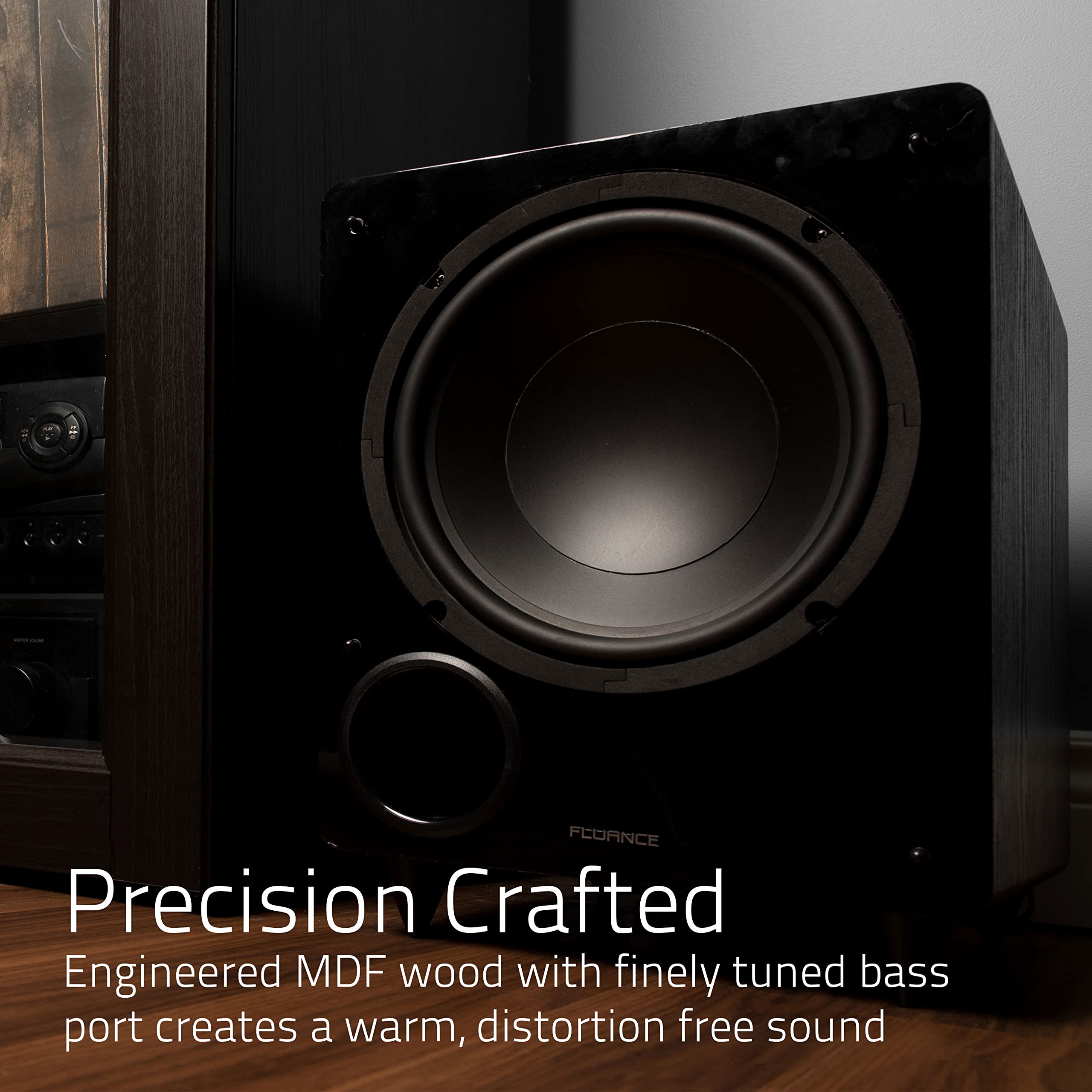 Foto 3 | Subwoofer Fluance Db10 De 25 Cm Con Puerto De Baja Frecuencia Y 200 W - Venta Internacional.