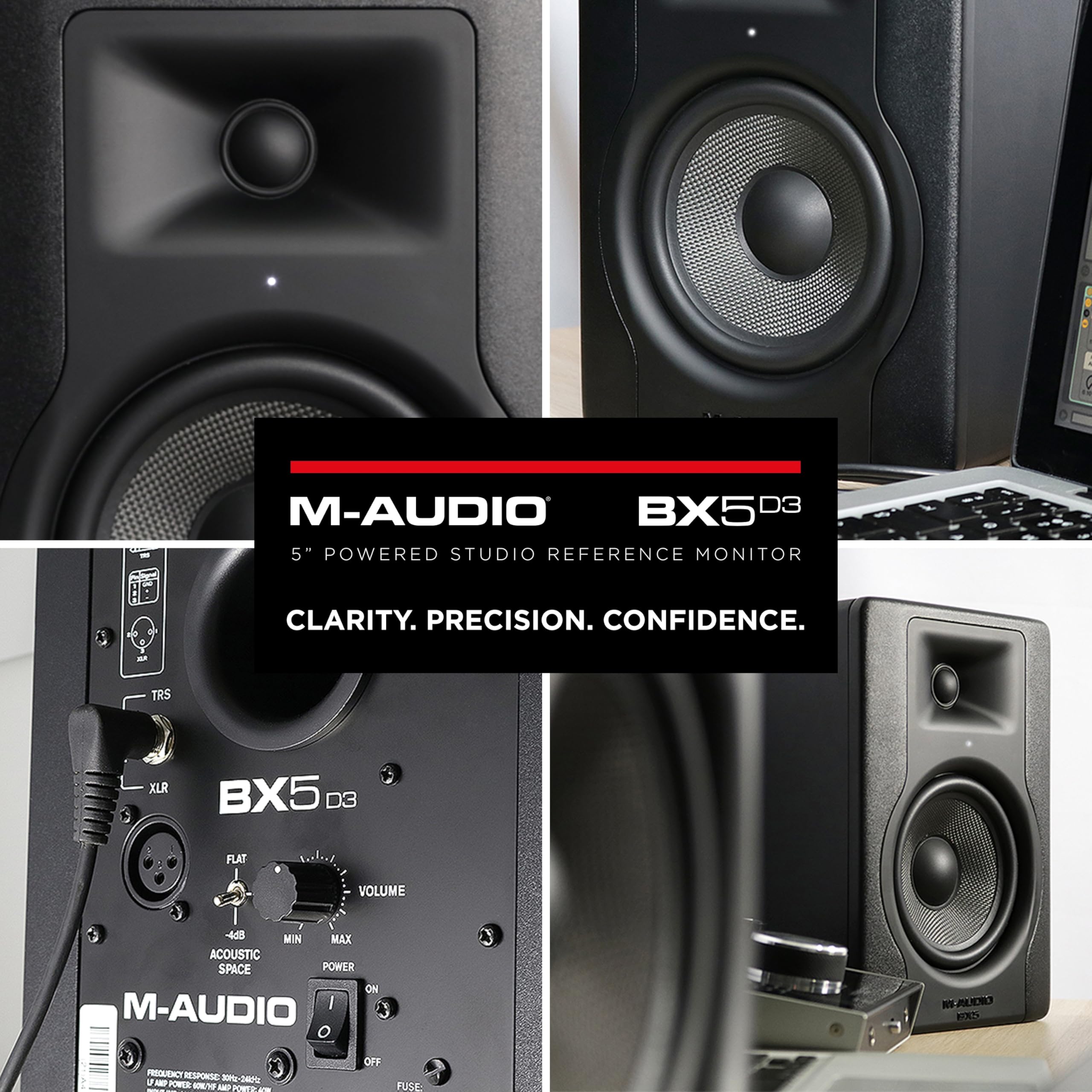 Foto 7 pulgar | Altavoz Monitor De Estudio M-audio Bx5 100 W 5 Pulgadas Negro - Venta Internacional.
