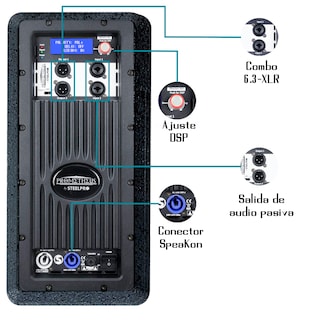 Foto 3 | Subwoofer Amplificado Doble 18 Dsp 800w Prometheus Steelpro