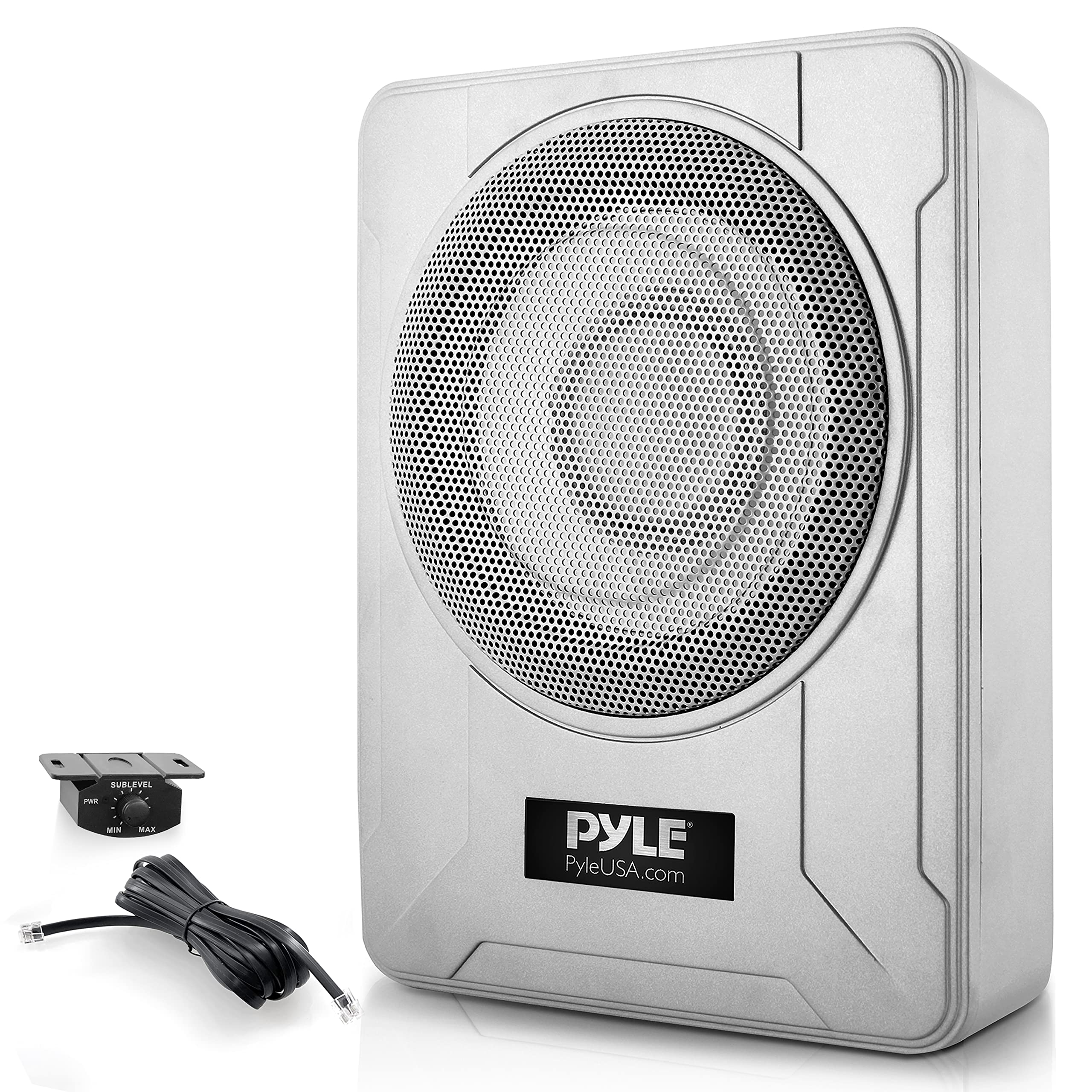 Foto 1 | Sistema De Subwoofer Amplificado Pyle Plmrsba8 600w 8'' Plateado - Venta Internacional.