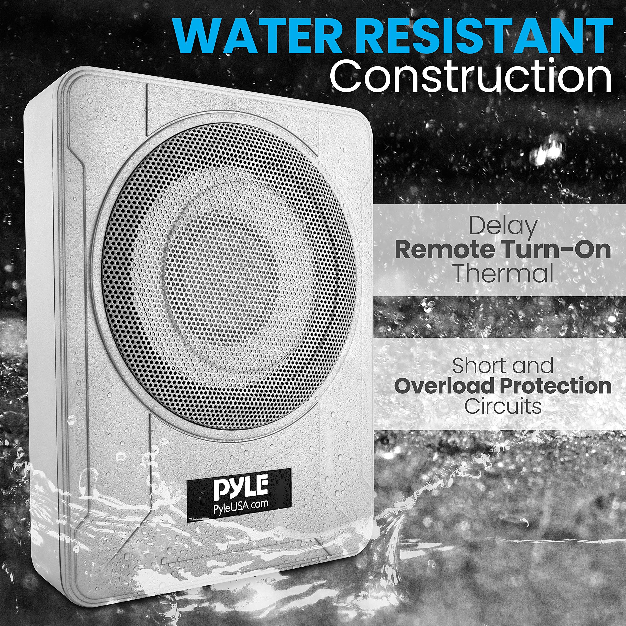 Foto 5 | Sistema De Subwoofer Amplificado Pyle Plmrsba8 600w 8'' Plateado - Venta Internacional.