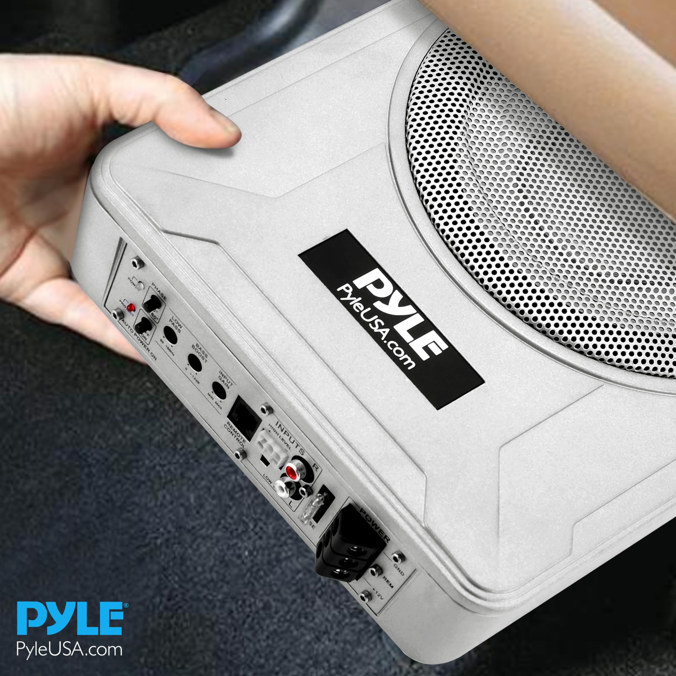 Foto 8 pulgar | Sistema De Subwoofer Amplificado Pyle Plmrsba8 600w 8'' Plateado - Venta Internacional.
