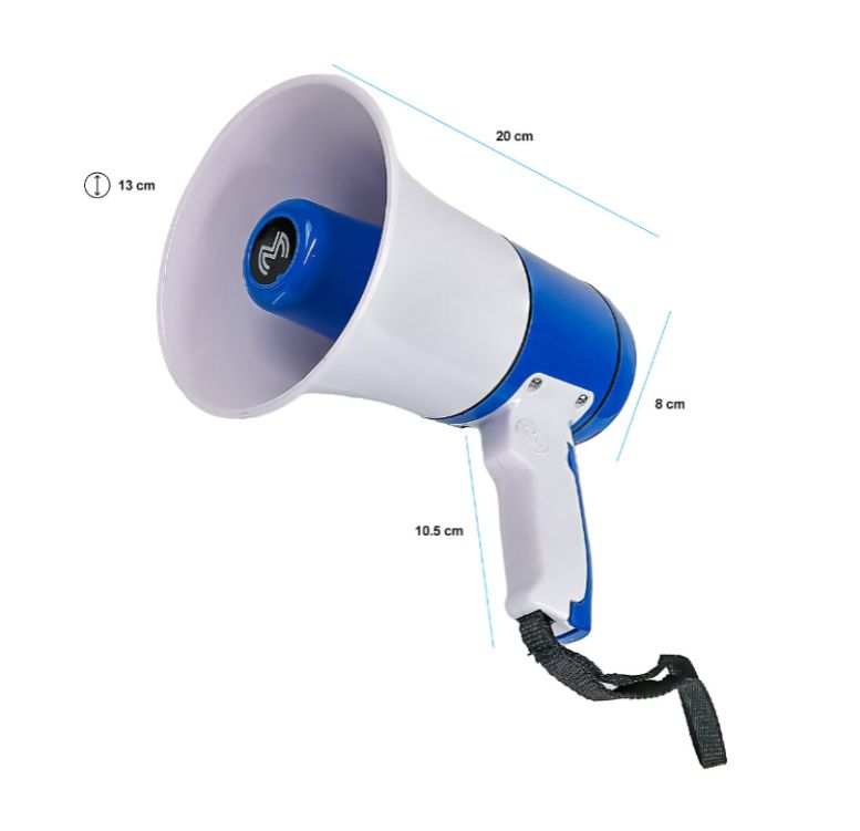 Foto 4 pulgar | Megáfono De Mano Recargable Bluetooth  Ms-meg16013