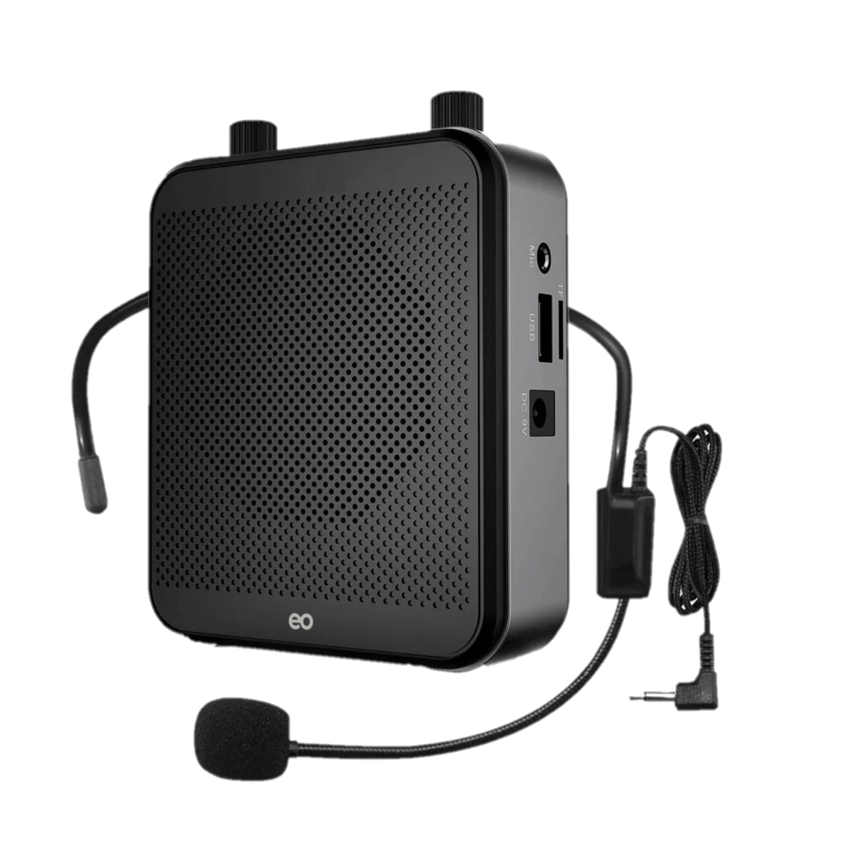 Amplificador De Voz Portátil Recargable Audio Bluetooth Eo Safe Imports Esi-16151-1 Negro