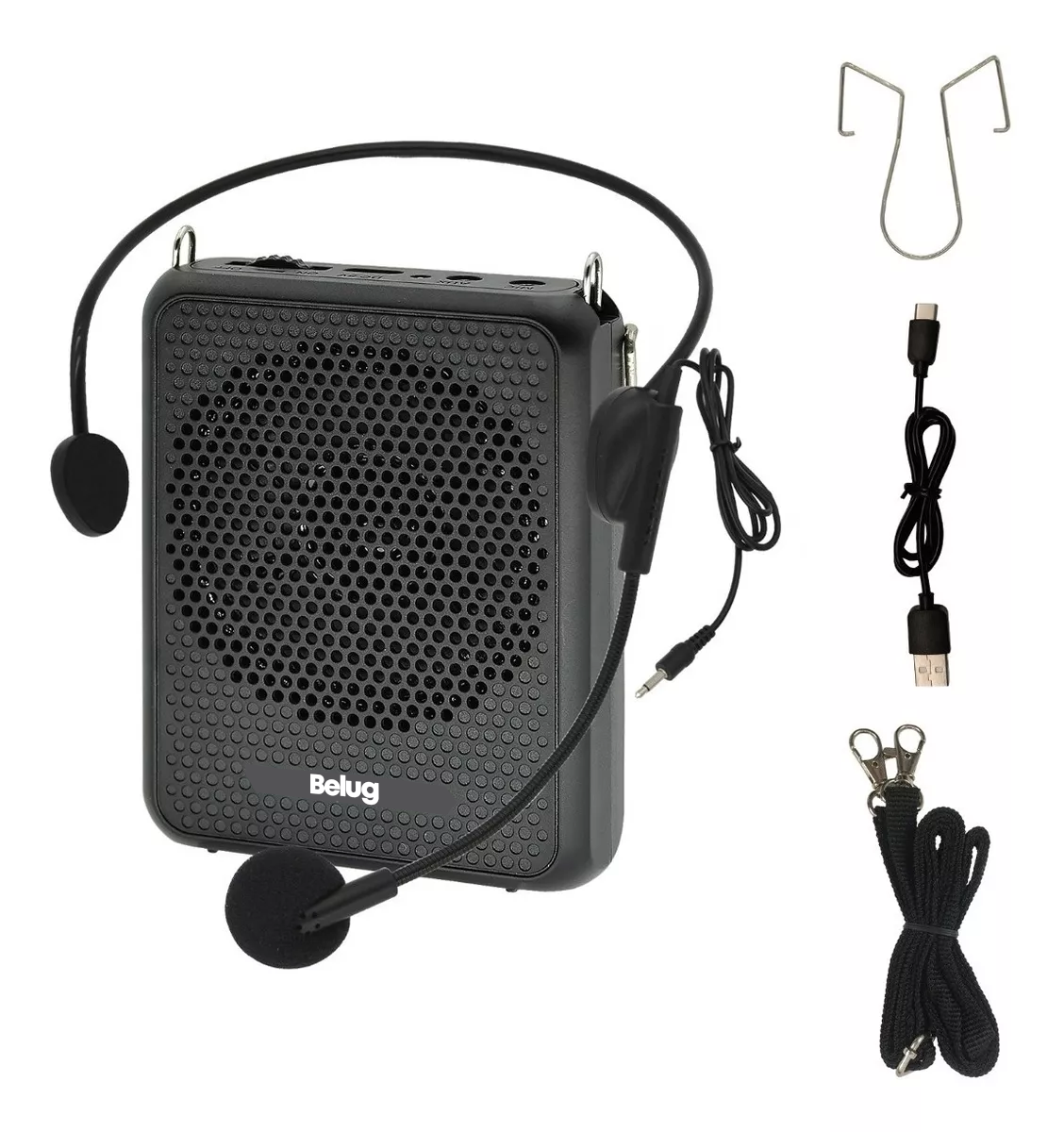 Foto 2 pulgar | Mini Amplificador De Voz Digital Portátil 8w Negro Belug