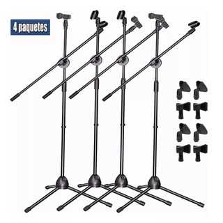 Foto 2 | Pedestales Soporte de Micrófono Eo Safe Imports Esi-10906 Negro 4 pzas