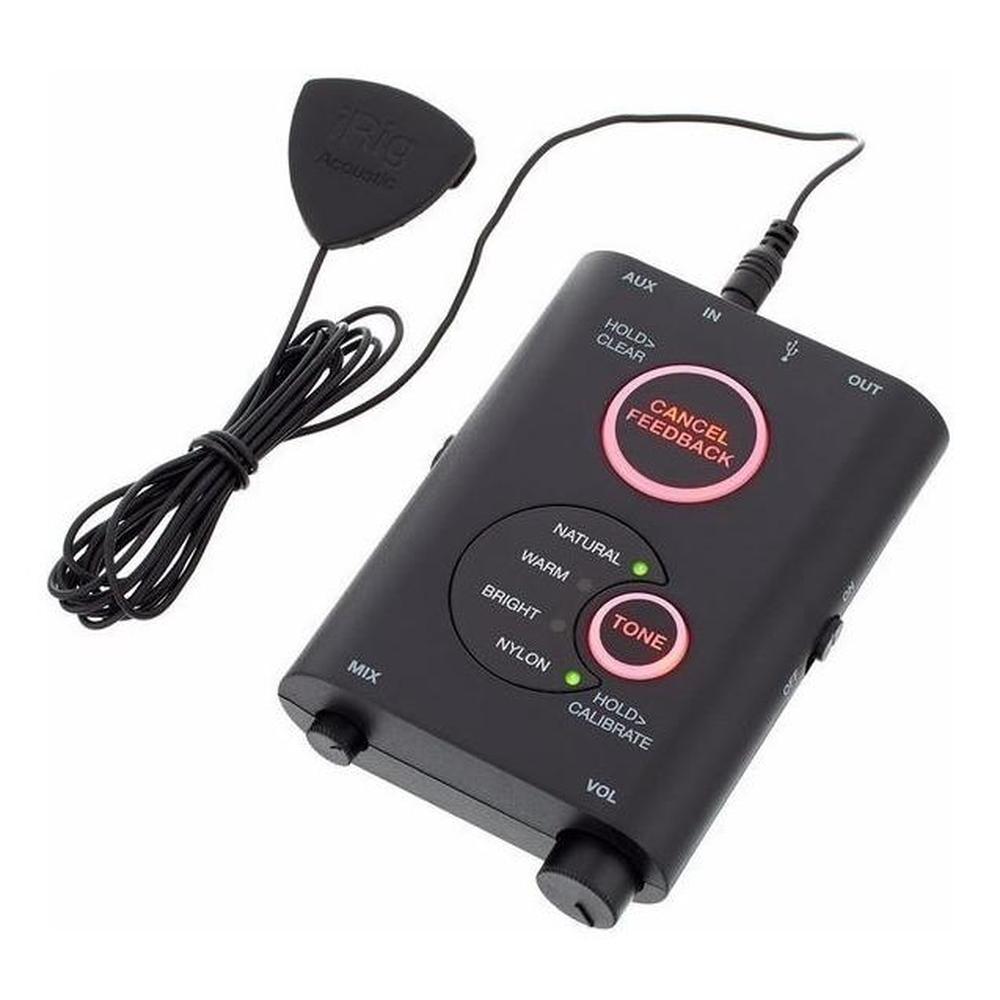 Micrófono Digital  Ik Multimedia Irig Acoustic Stage Color Negro Para Guitarra Acústica