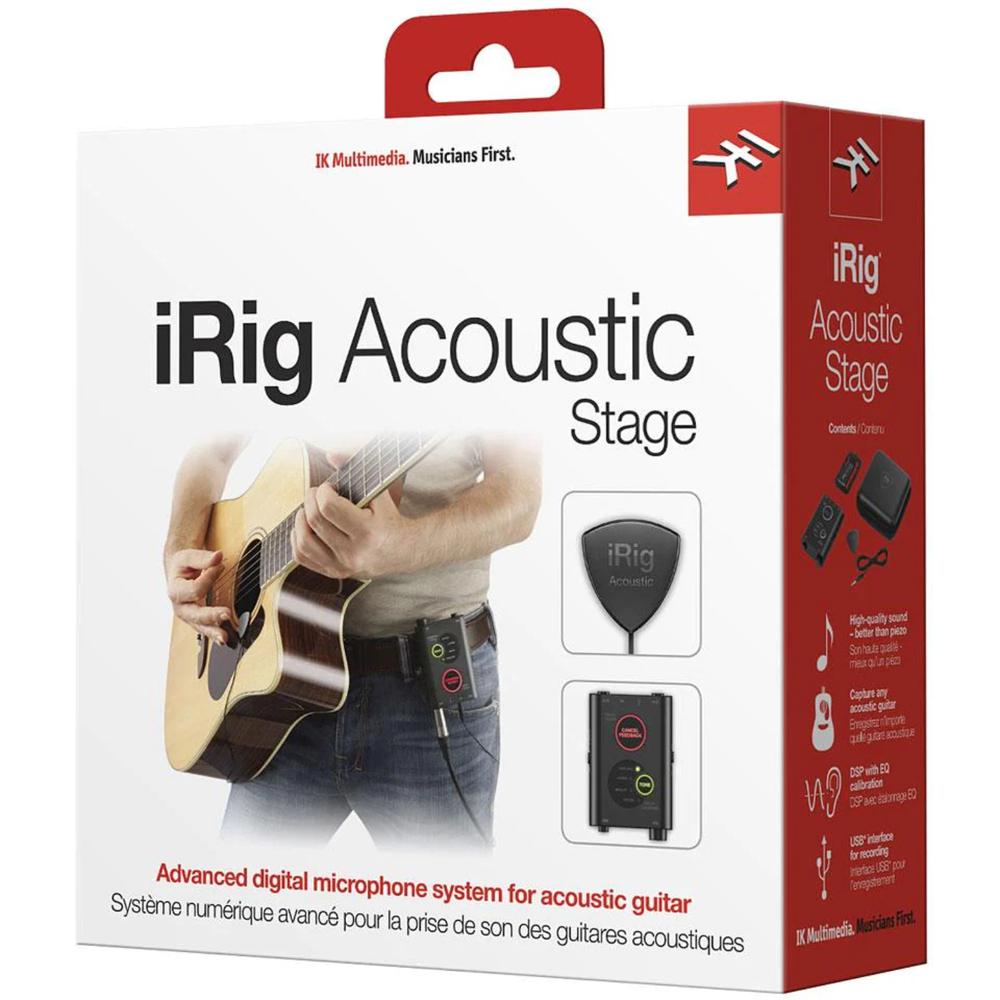 Foto 4 pulgar | Micrófono Digital  Ik Multimedia Irig Acoustic Stage Color Negro Para Guitarra Acústica