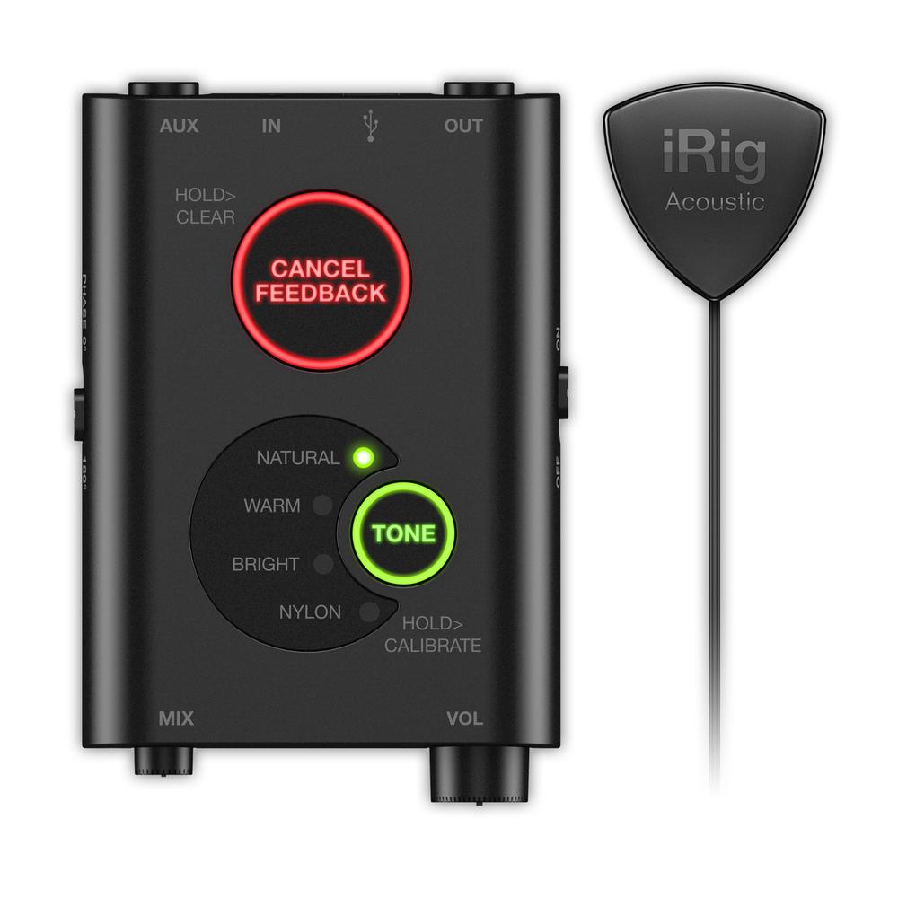 Foto 6 pulgar | Micrófono Digital  Ik Multimedia Irig Acoustic Stage Color Negro Para Guitarra Acústica