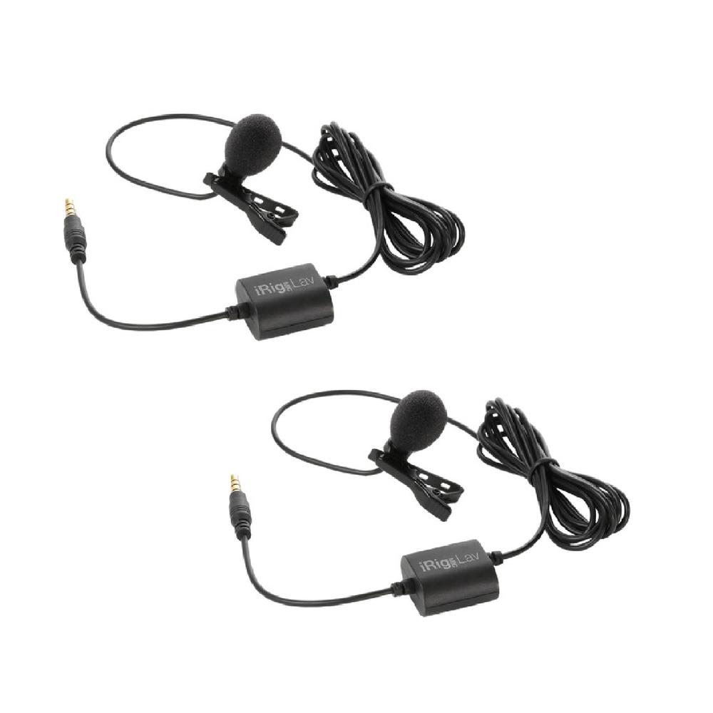 Foto 2 pulgar | Paquete Micrófonos Lavalier IK MULTIMEDIA IRIG MIC LAV 2P Color Negro para Dispositivos Móviles