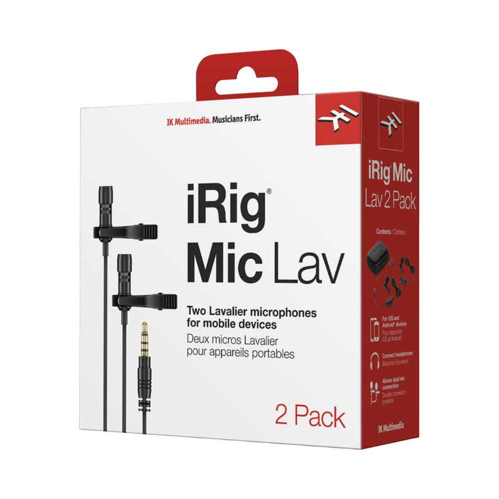 Foto 4 pulgar | Paquete Micrófonos Lavalier IK MULTIMEDIA IRIG MIC LAV 2P Color Negro para Dispositivos Móviles