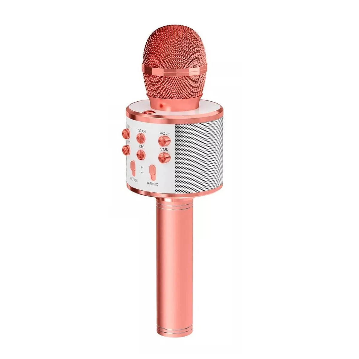 Micrófono de Karaoke Eo Safe Imports ESI-4993 color Coral